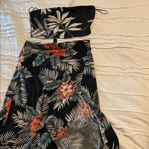 Windsor Black and White Patterned Skirt